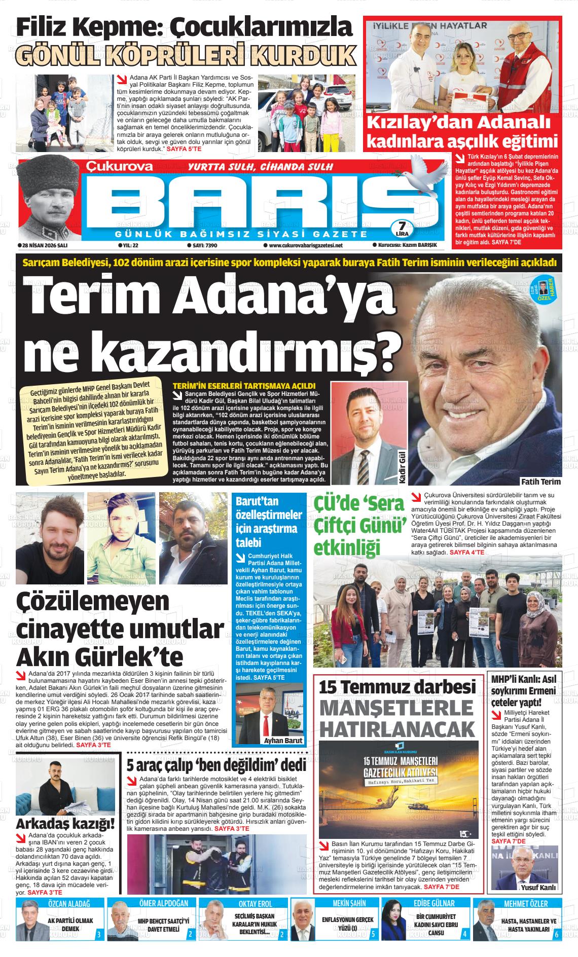 Adana Cukurovabaris 28.04.2026