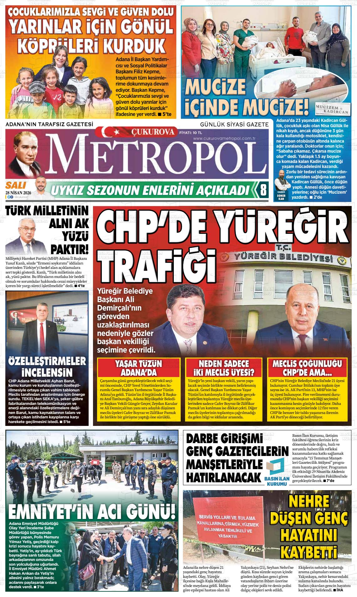 Adana Cukurovametropol 28.04.2026