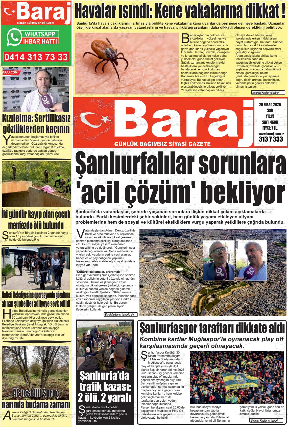 Sanliurfa Dundenbugunesafak 28.04.2026