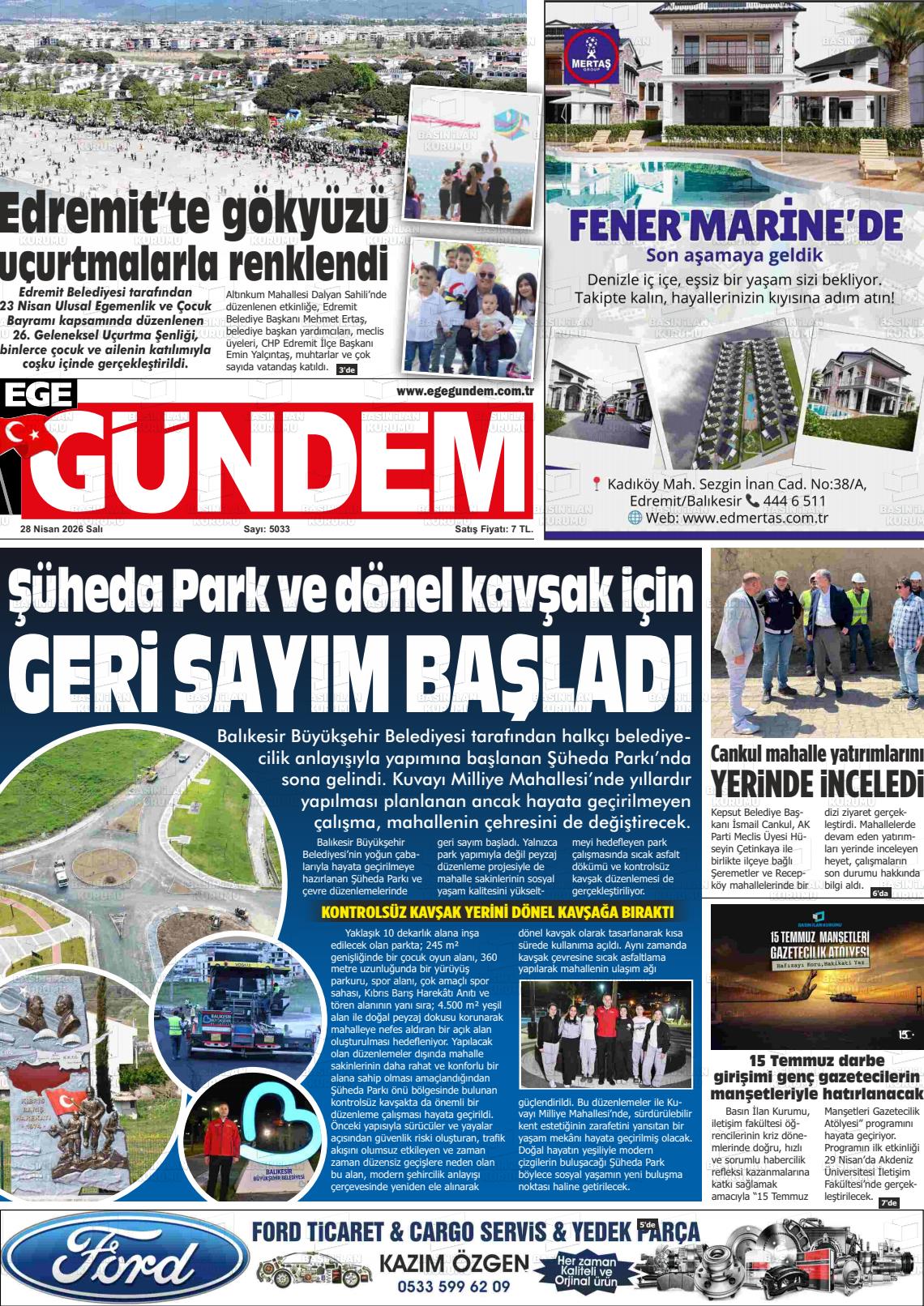 Balikesir Egegundem 28.04.2026