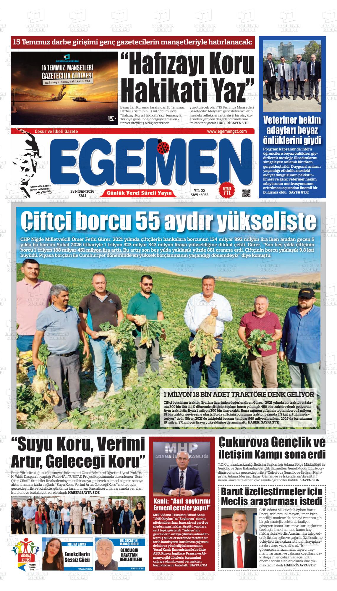 Adana Egemen 28.04.2026