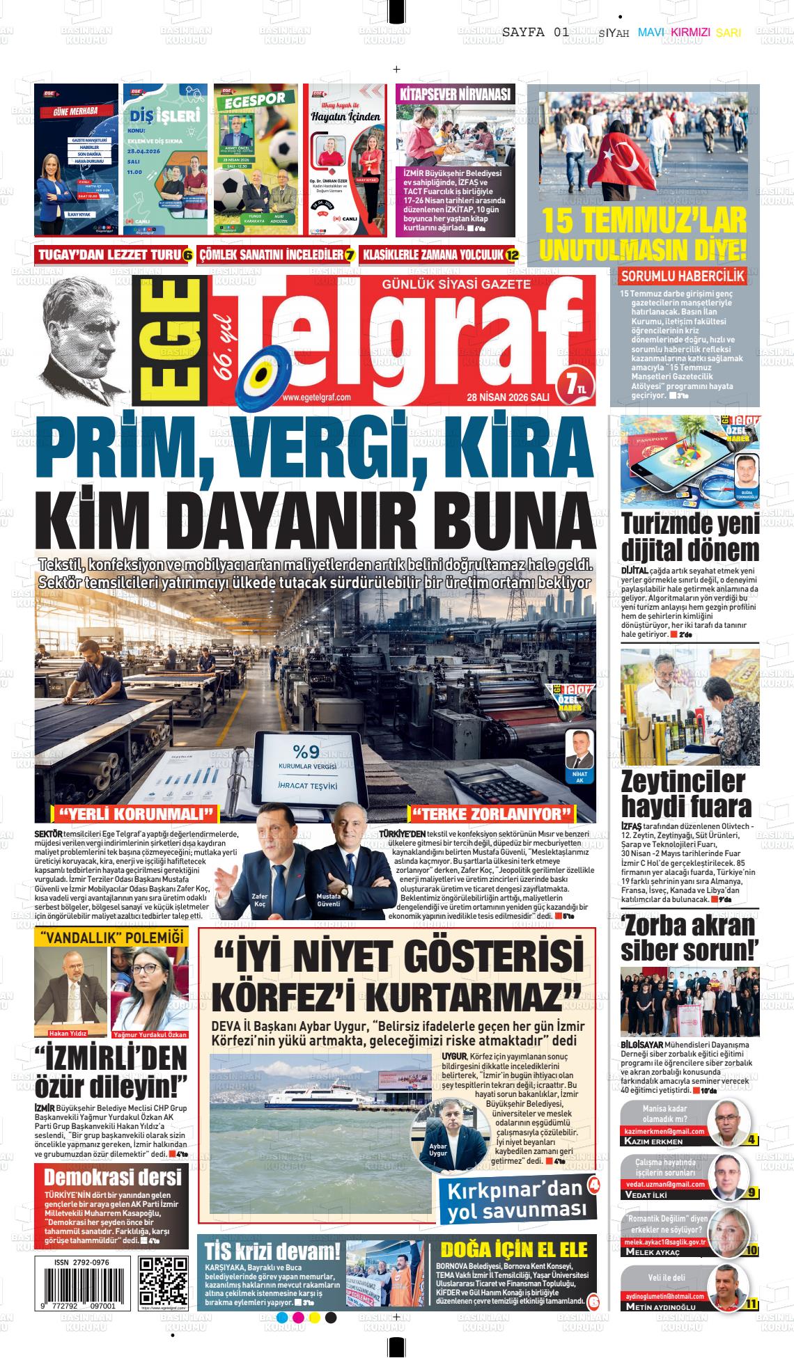 Izmir Egetelgraf 28.04.2026