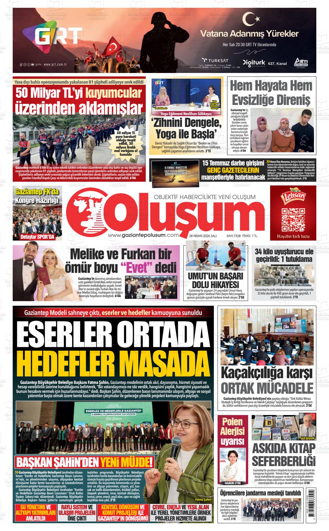 Gaziantep Olusum 28.04.2026