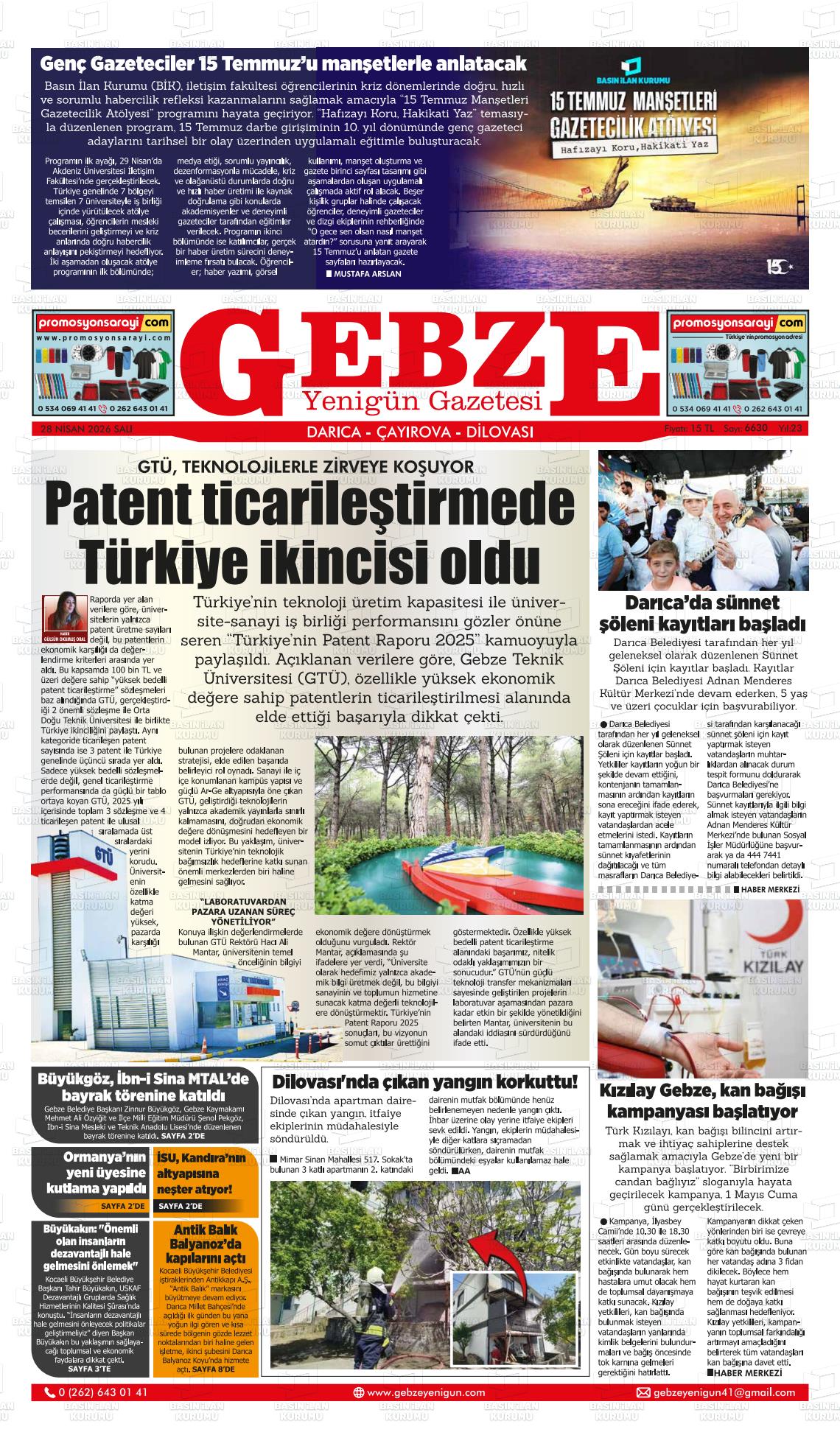 Kocaeli Gebzeyenigun 28.04.2026