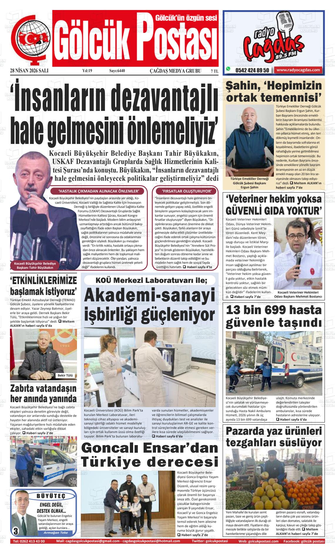 Kocaeli Golcukpostasi 28.04.2026