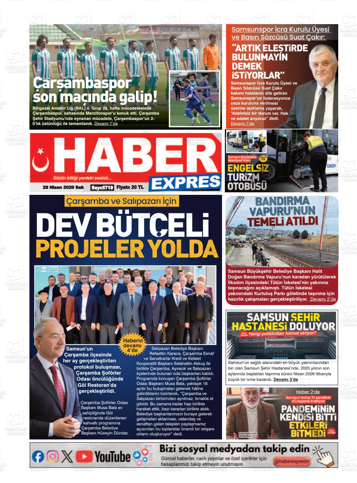 Samsun Haberexpres 28.04.2026