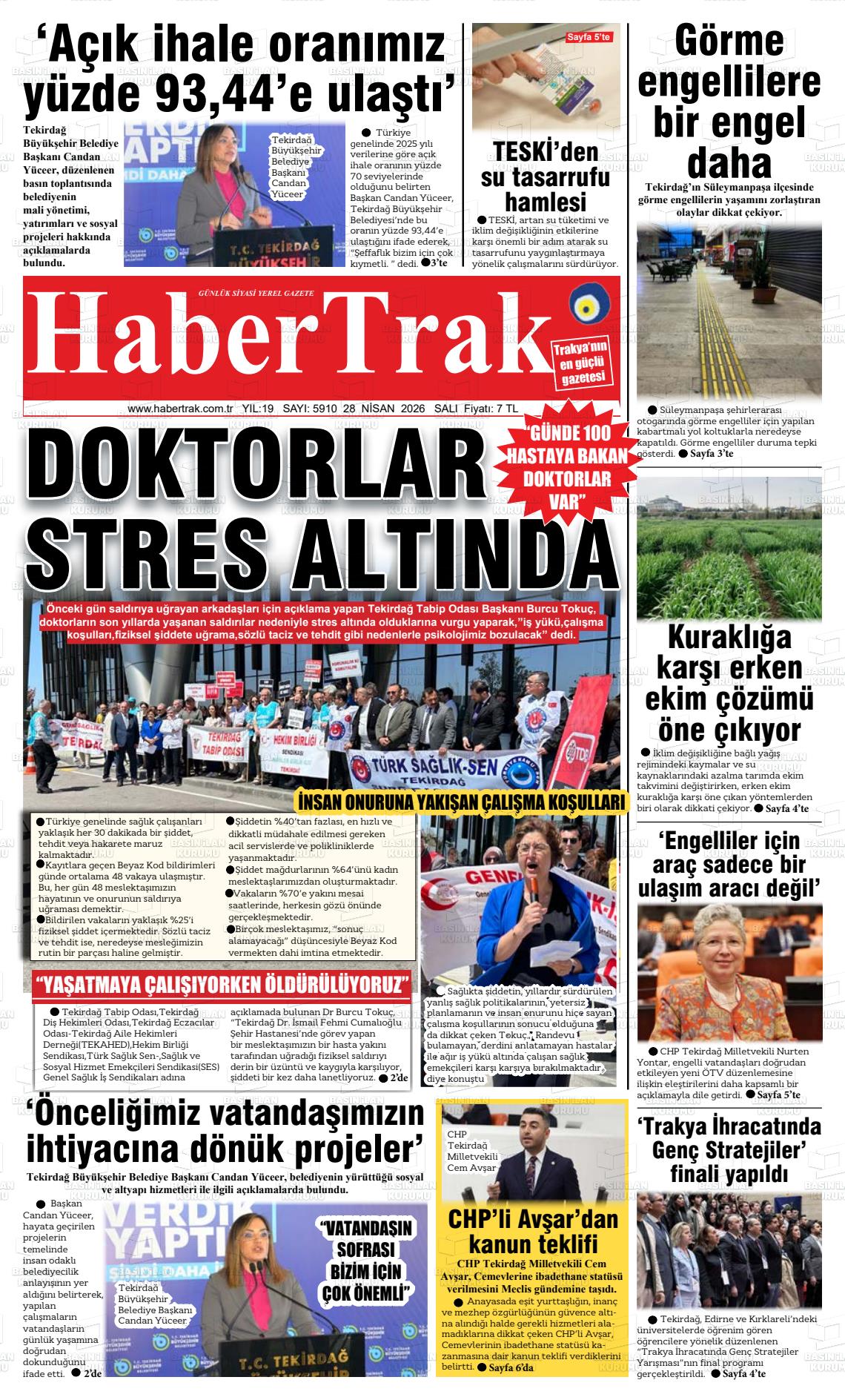Tekirdag Habertrak 28.04.2026