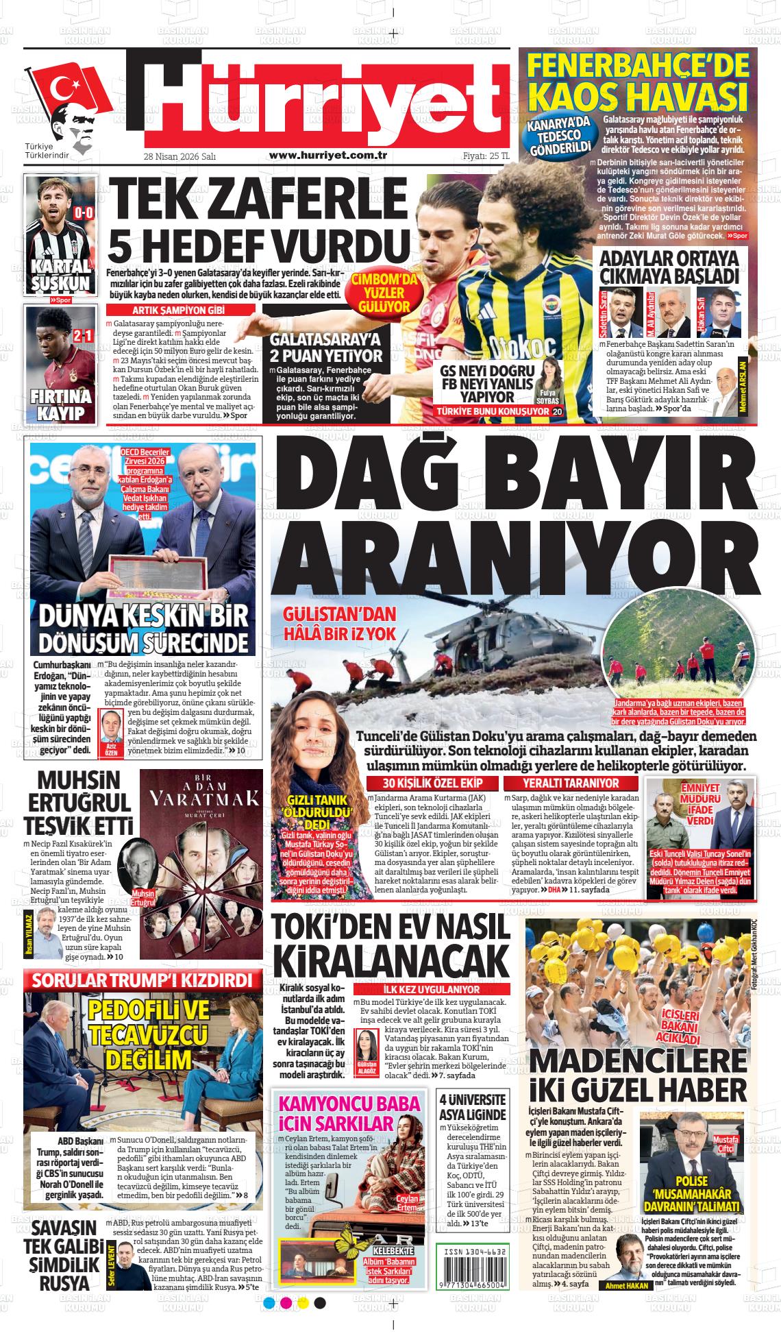Hürriyet Gazetesi 28.04.2026