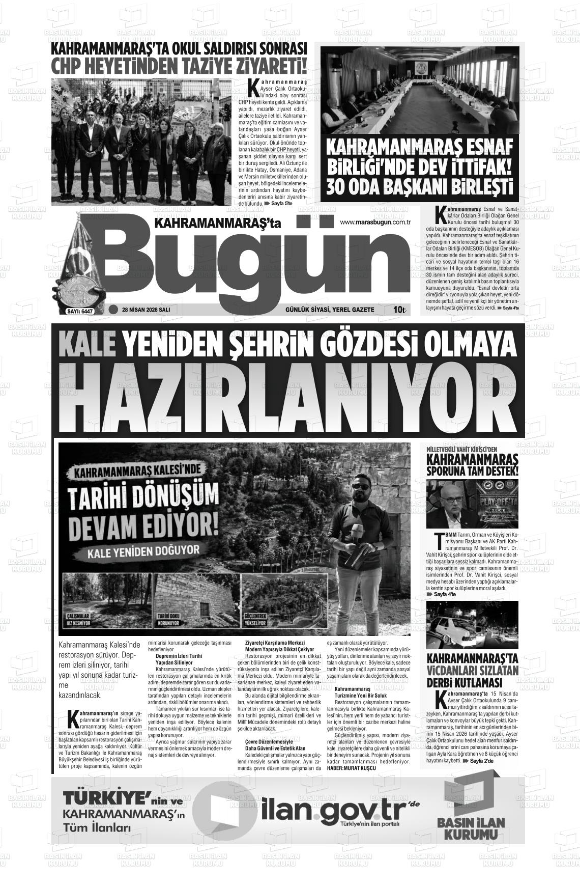 Kahramanmaras Tabugun 28.04.2026