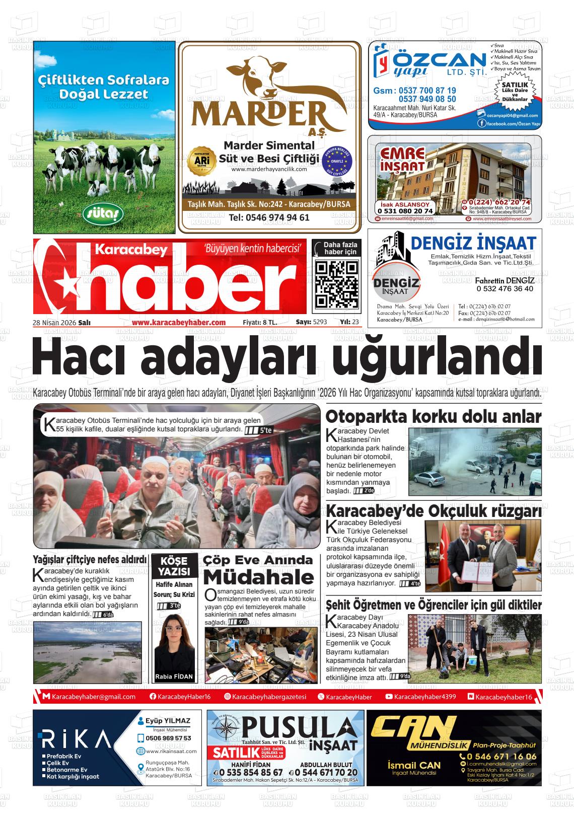 Bursa Karacabeyhaber 28.04.2026