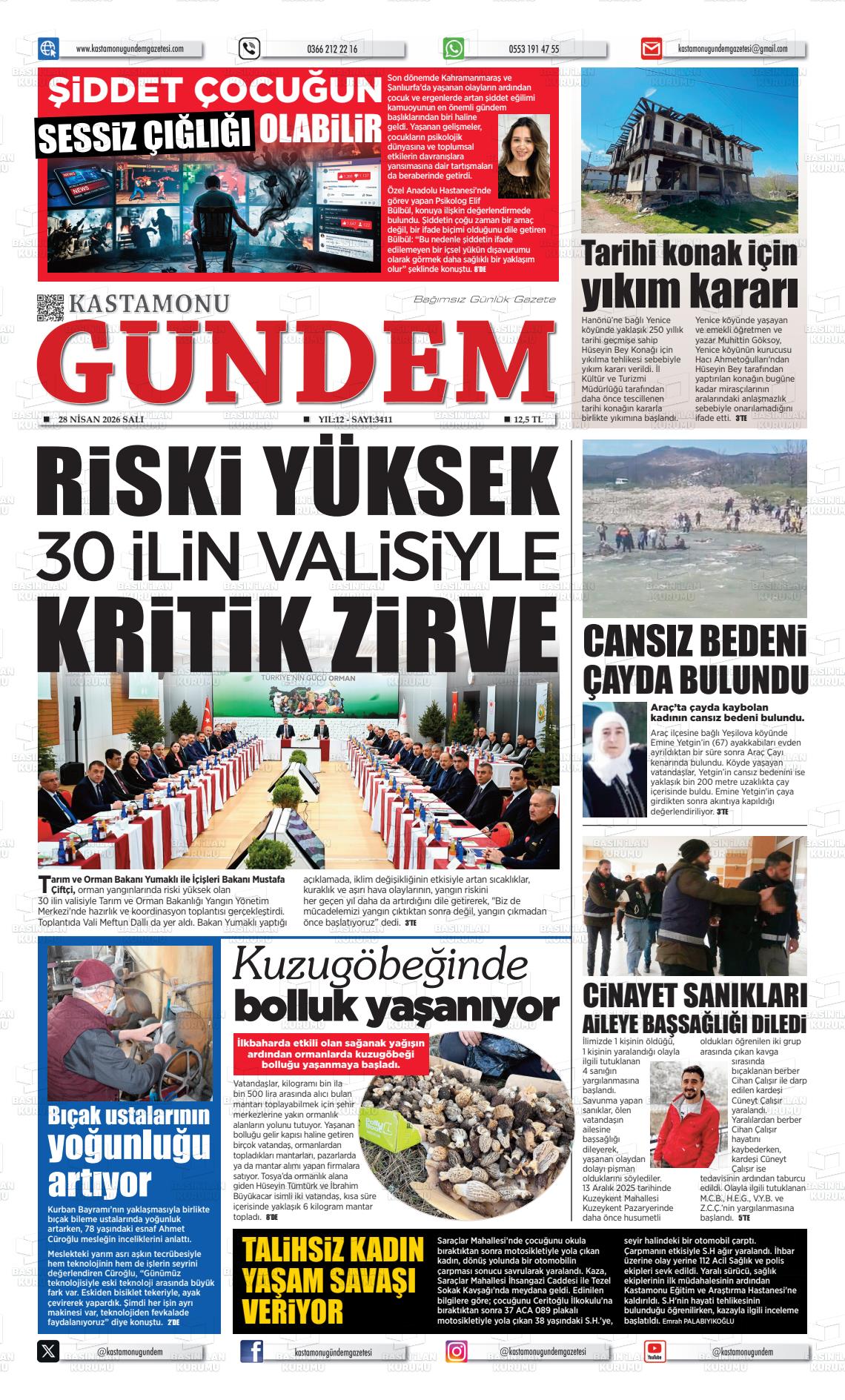 Kastamonu Gundem 28.04.2026
