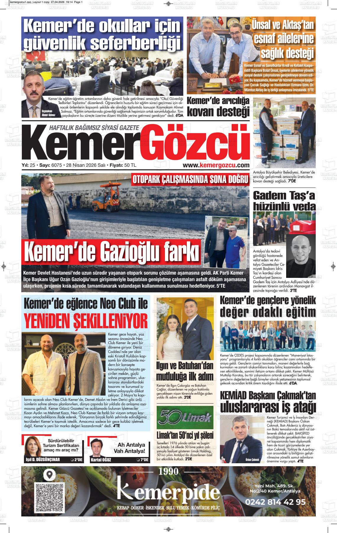 Antalya Kemergozcu 28.04.2026