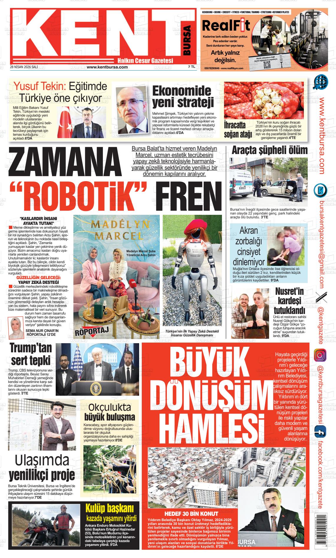 Bursa Kent 28.04.2026
