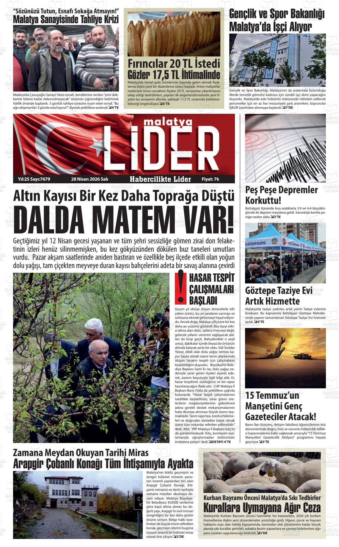 Malatya Sonsoz 28.04.2026