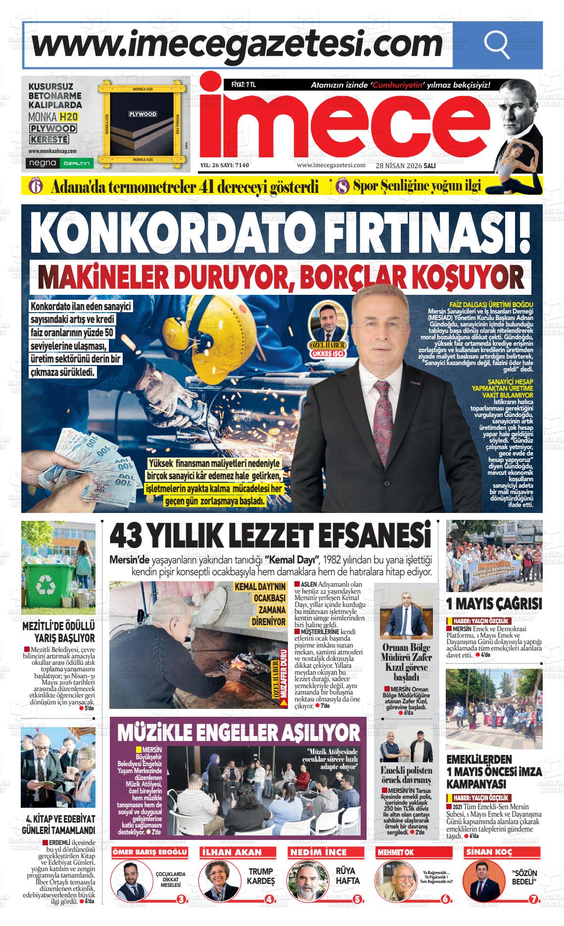 Mersin Imece 28.04.2026