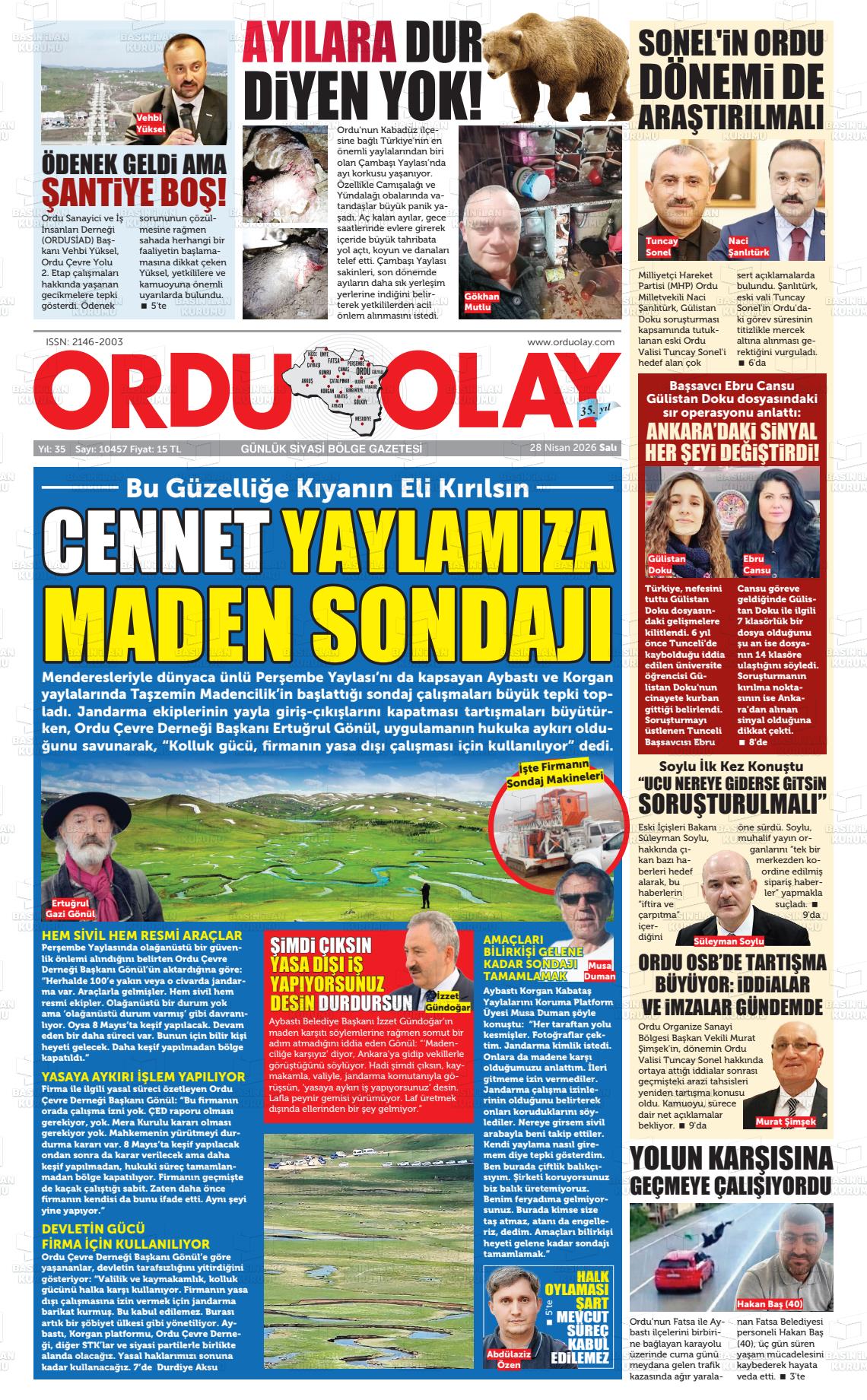 Ordu Olay 28.04.2026