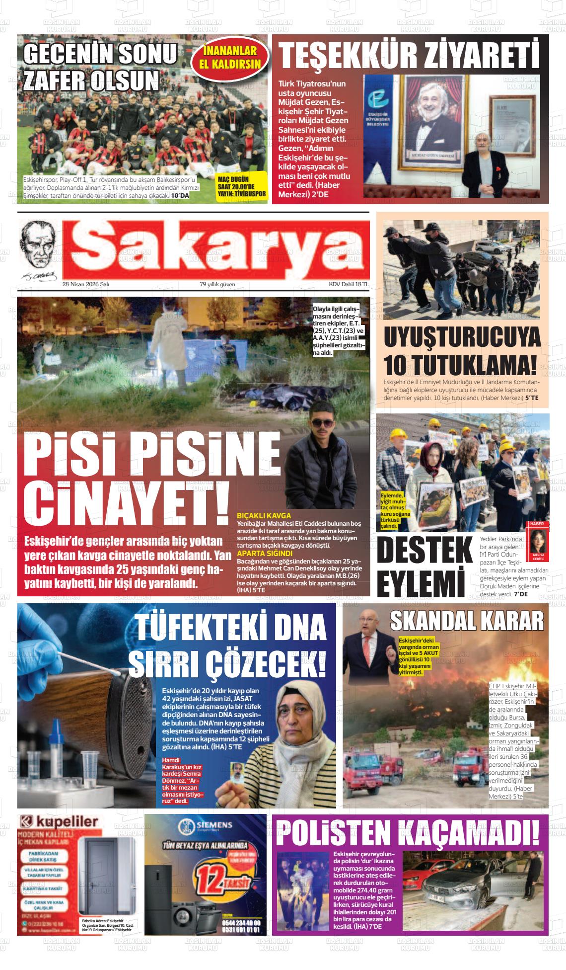 Eskisehir Sakarya 28.04.2026