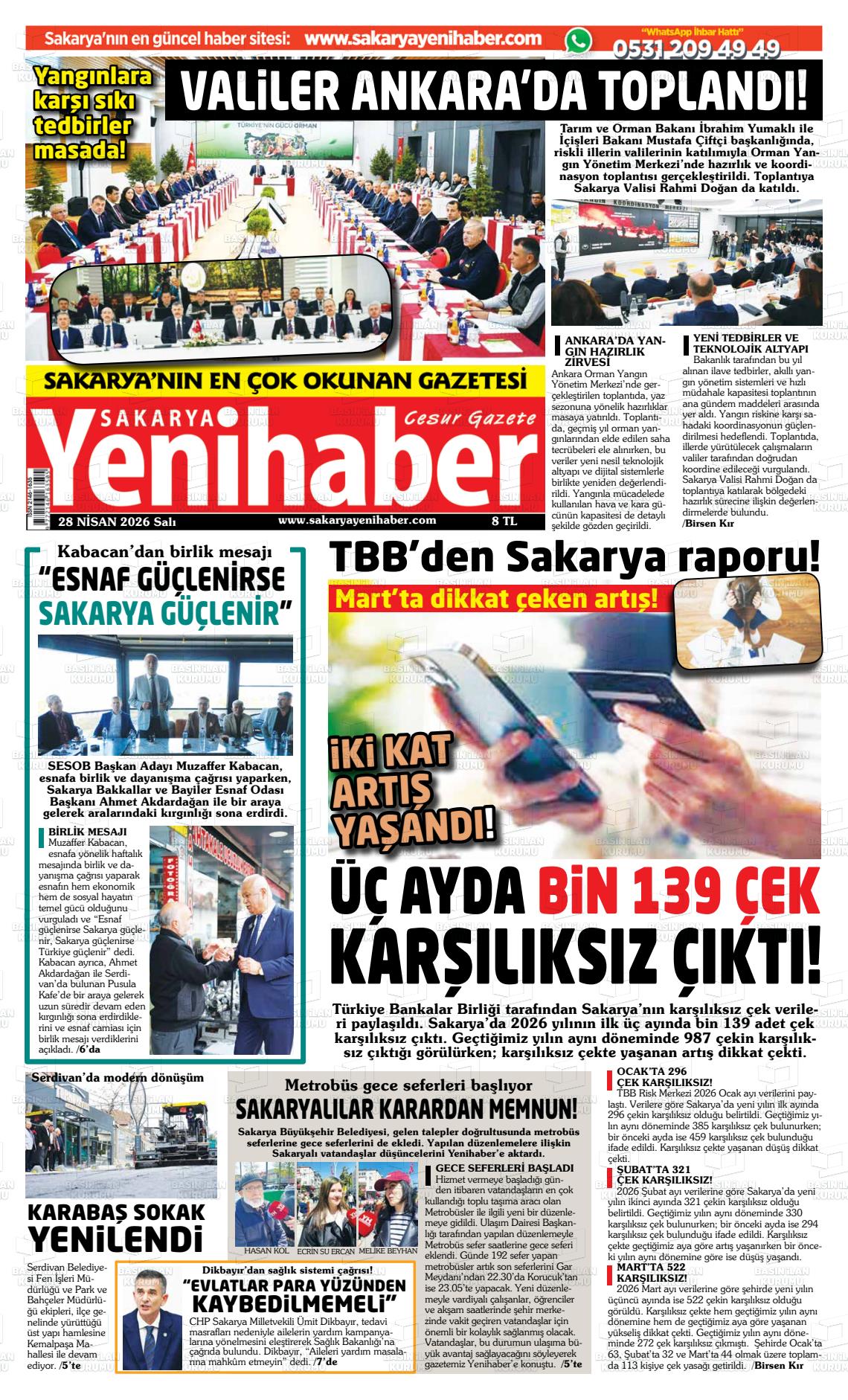Sakarya Yenihaber 28.04.2026