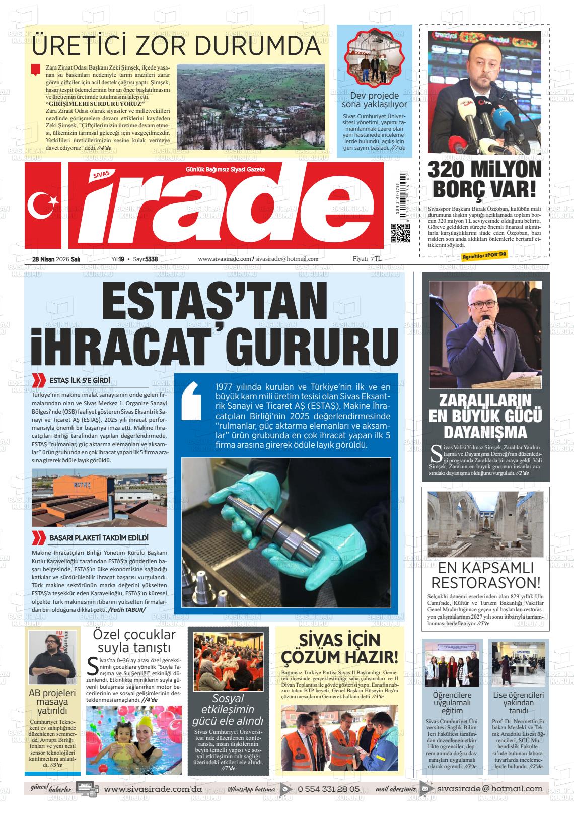 Sivas Irade 28.04.2026