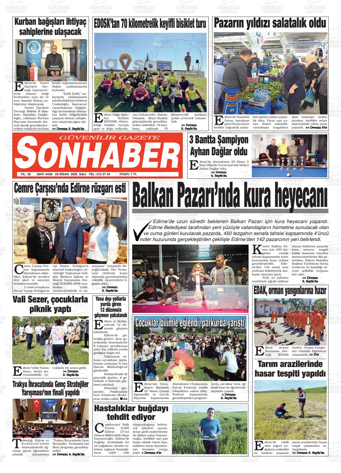 Eskisehir Sonhaber 28.04.2026
