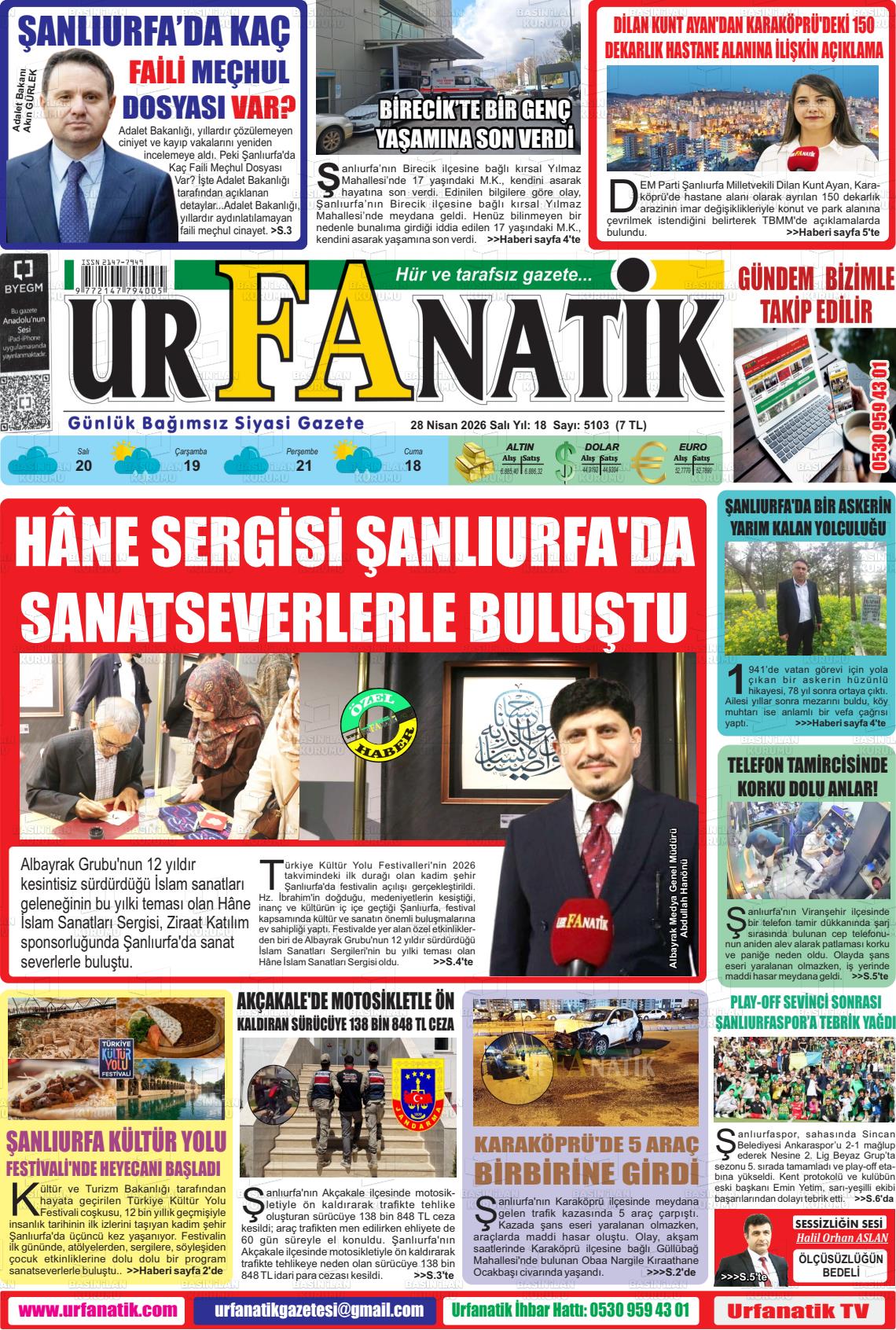 Sanliurfa Urfanatik 28.04.2026