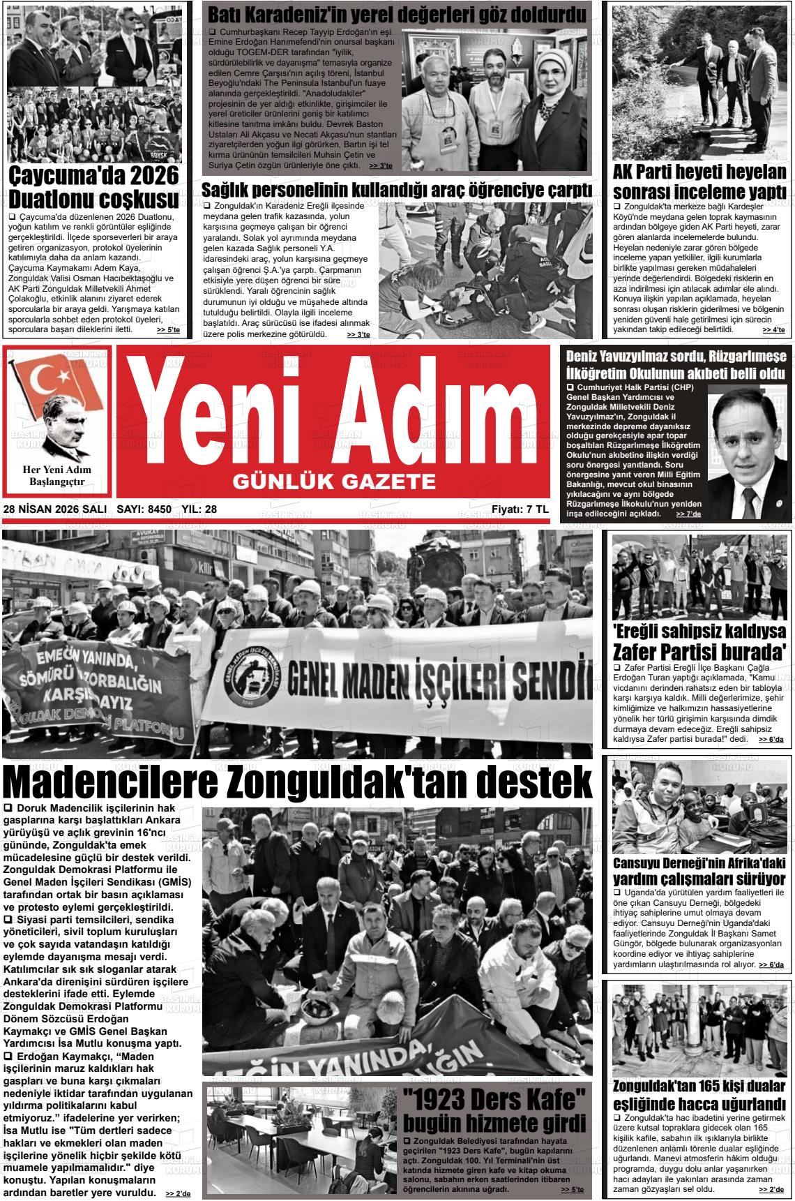 Zonguldak Yeniadim 28.04.2026
