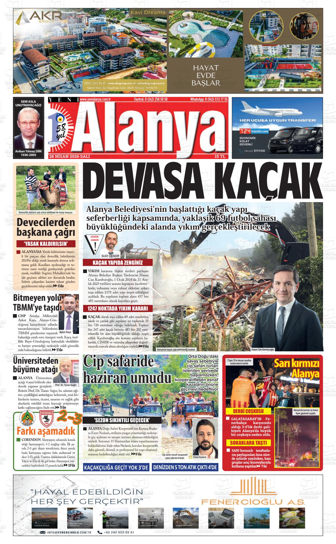 Antalya Yenialanya 28.04.2026