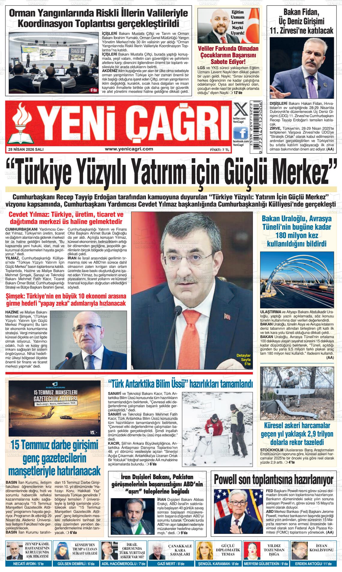 Istanbul Yenicagri 28.04.2026