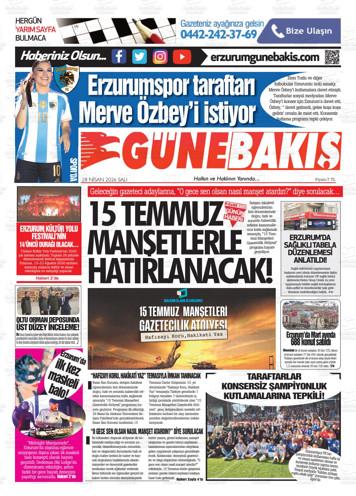 Erzurum Yenikusak 28.04.2026