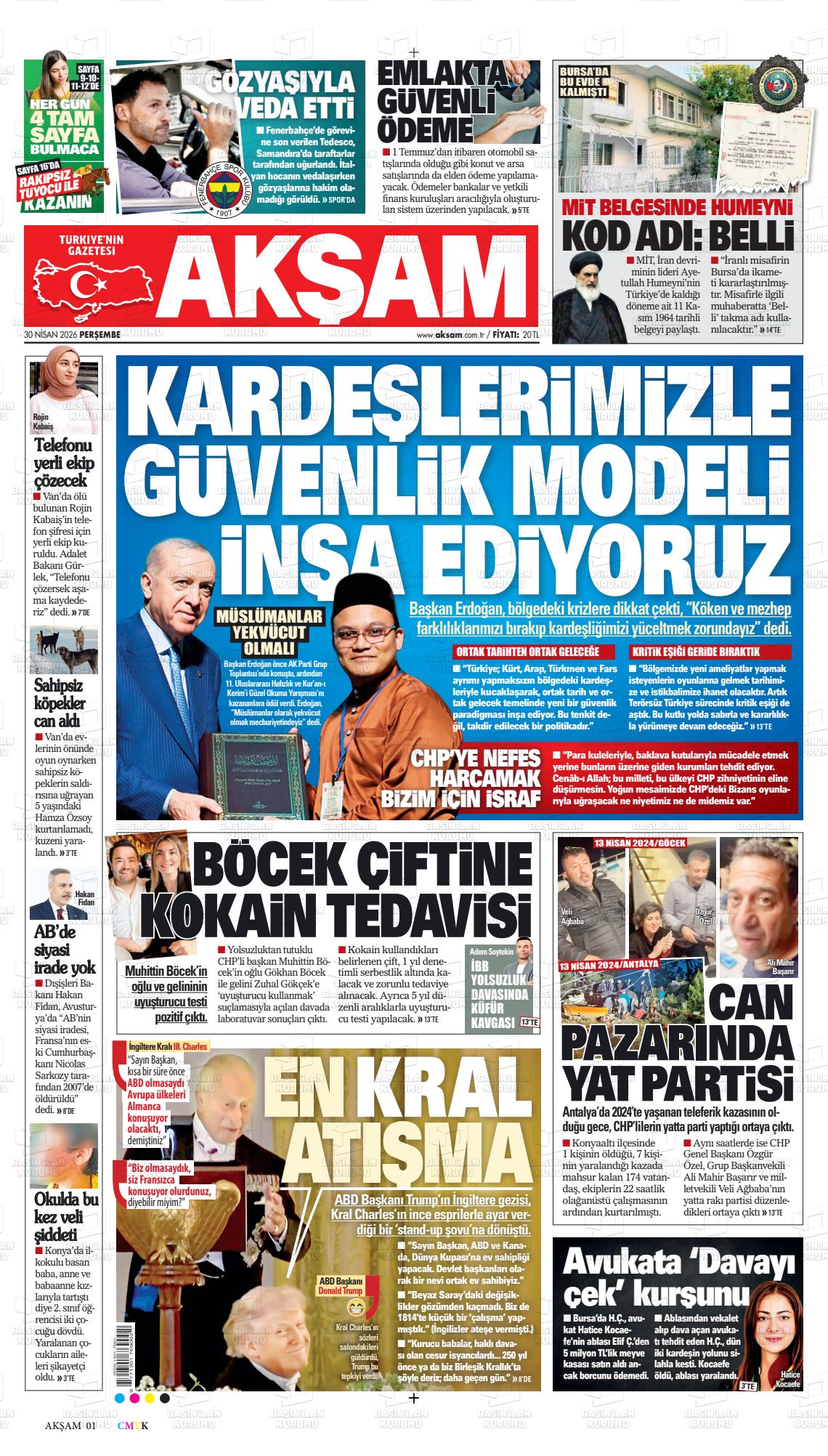 Akşam Gazetesi 30.04.2026