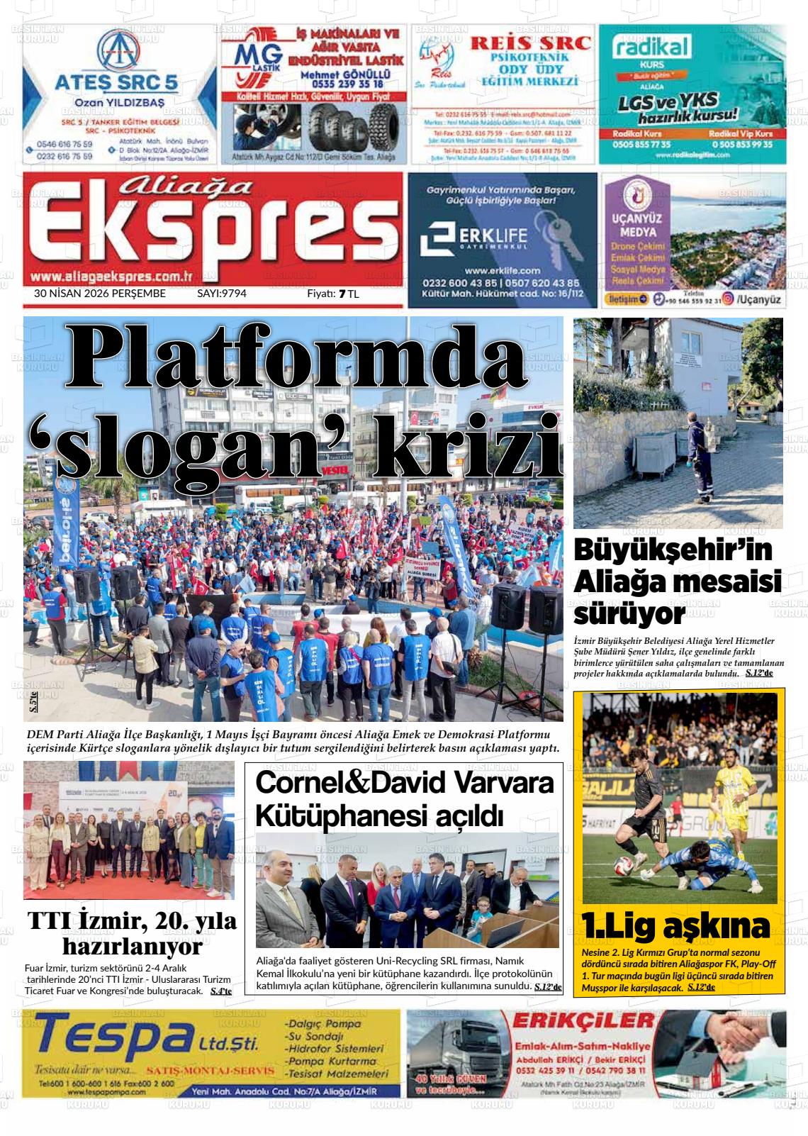 Izmir Aliagaekspres 30.04.2026