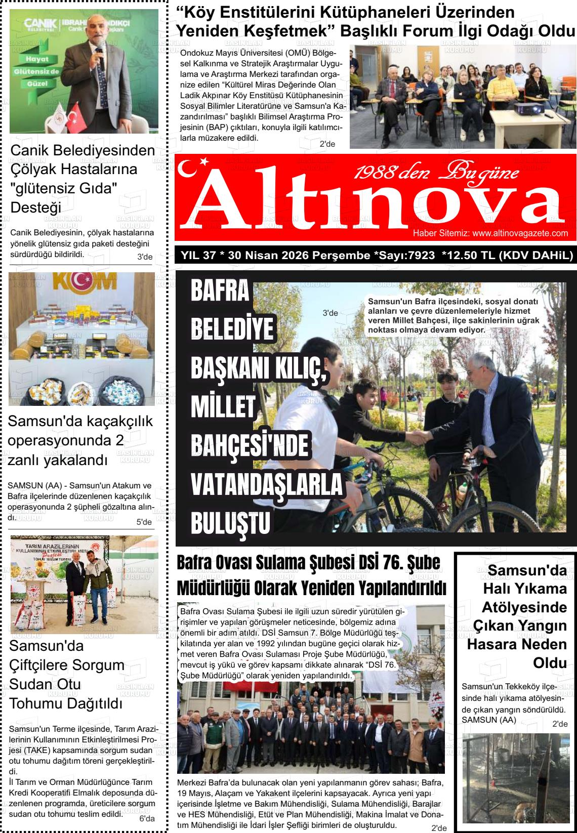 Samsun Altinova 30.04.2026