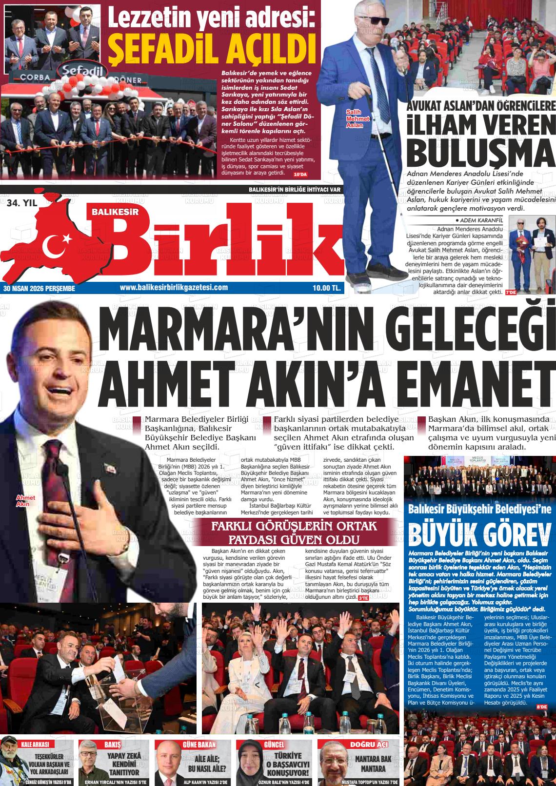 Balikesir Birlik 30.04.2026