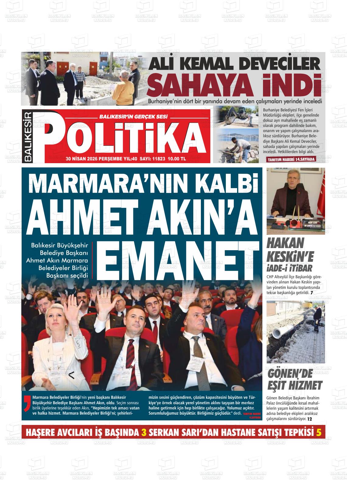 Balikesir Politika 30.04.2026