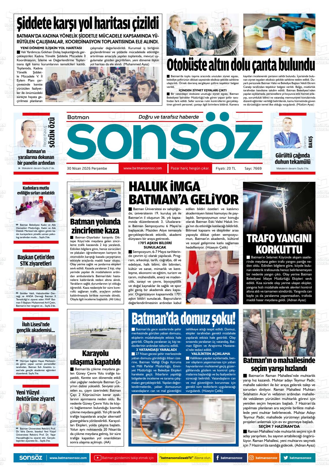 Batman Sonsoz 30.04.2026