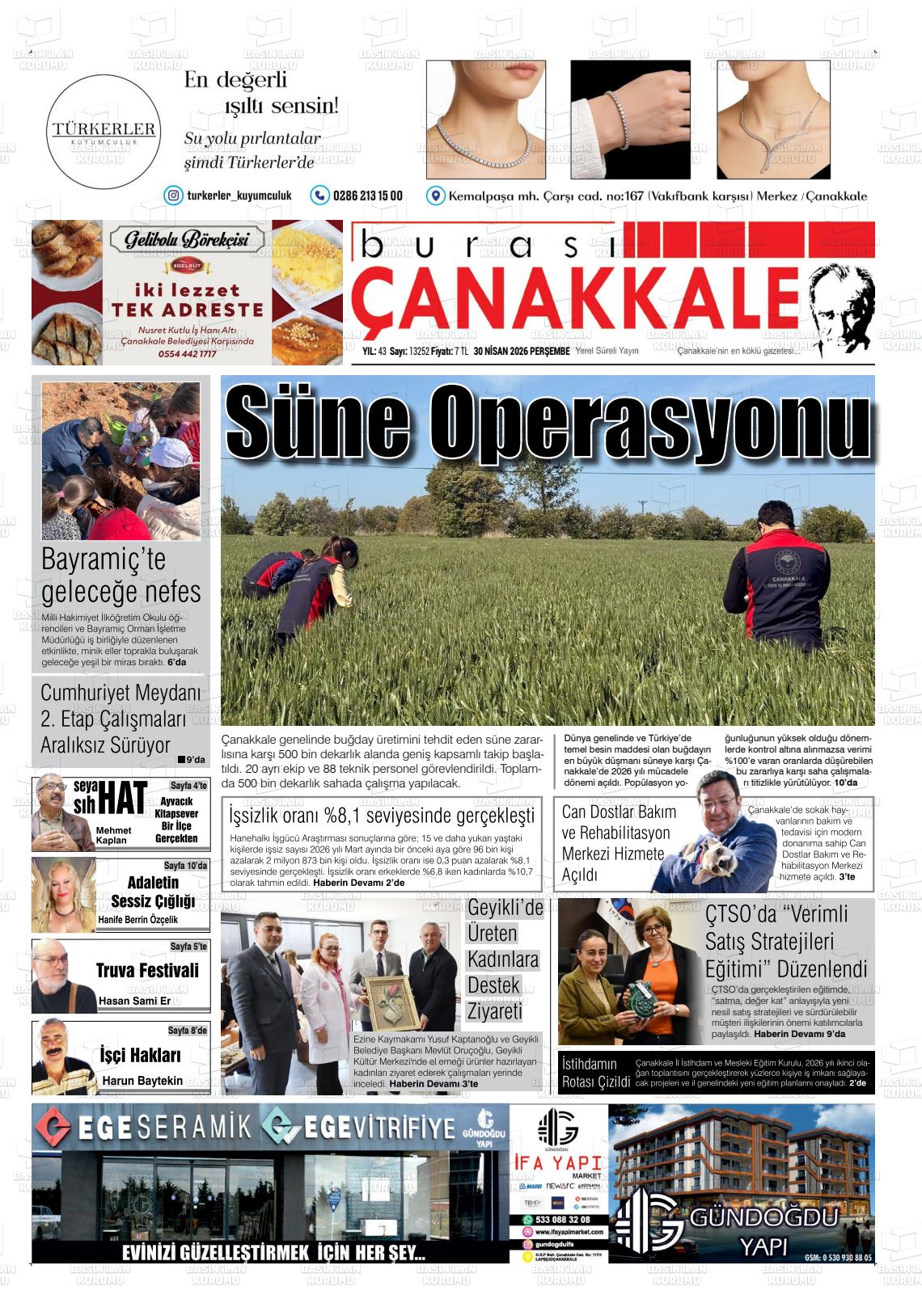Canakkale Burasi 30.04.2026