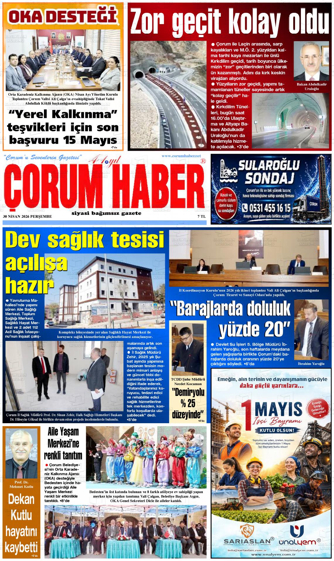 Corum Haber 30.04.2026