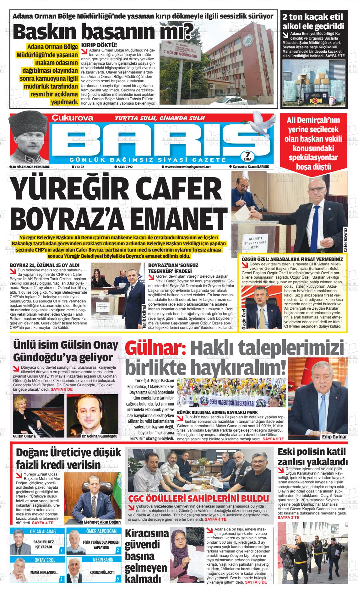 Adana Cukurovabaris 30.04.2026