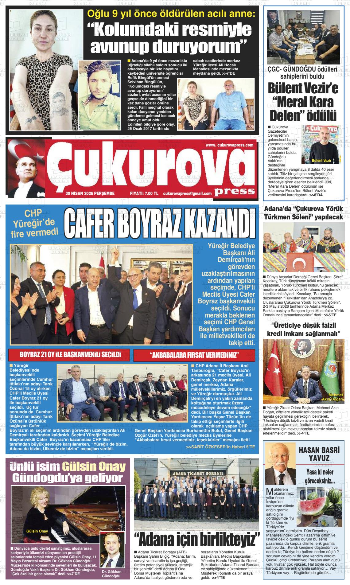 Adana Cukurovapress 30.04.2026
