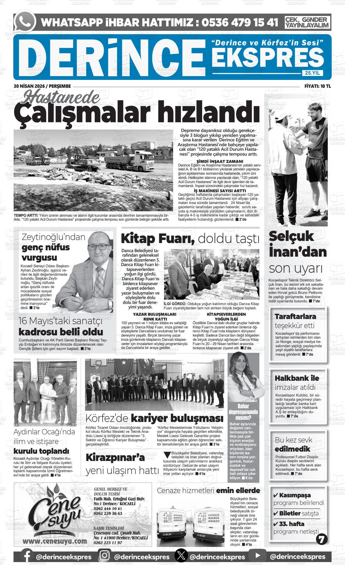 Kocaeli Derinceekspres 30.04.2026