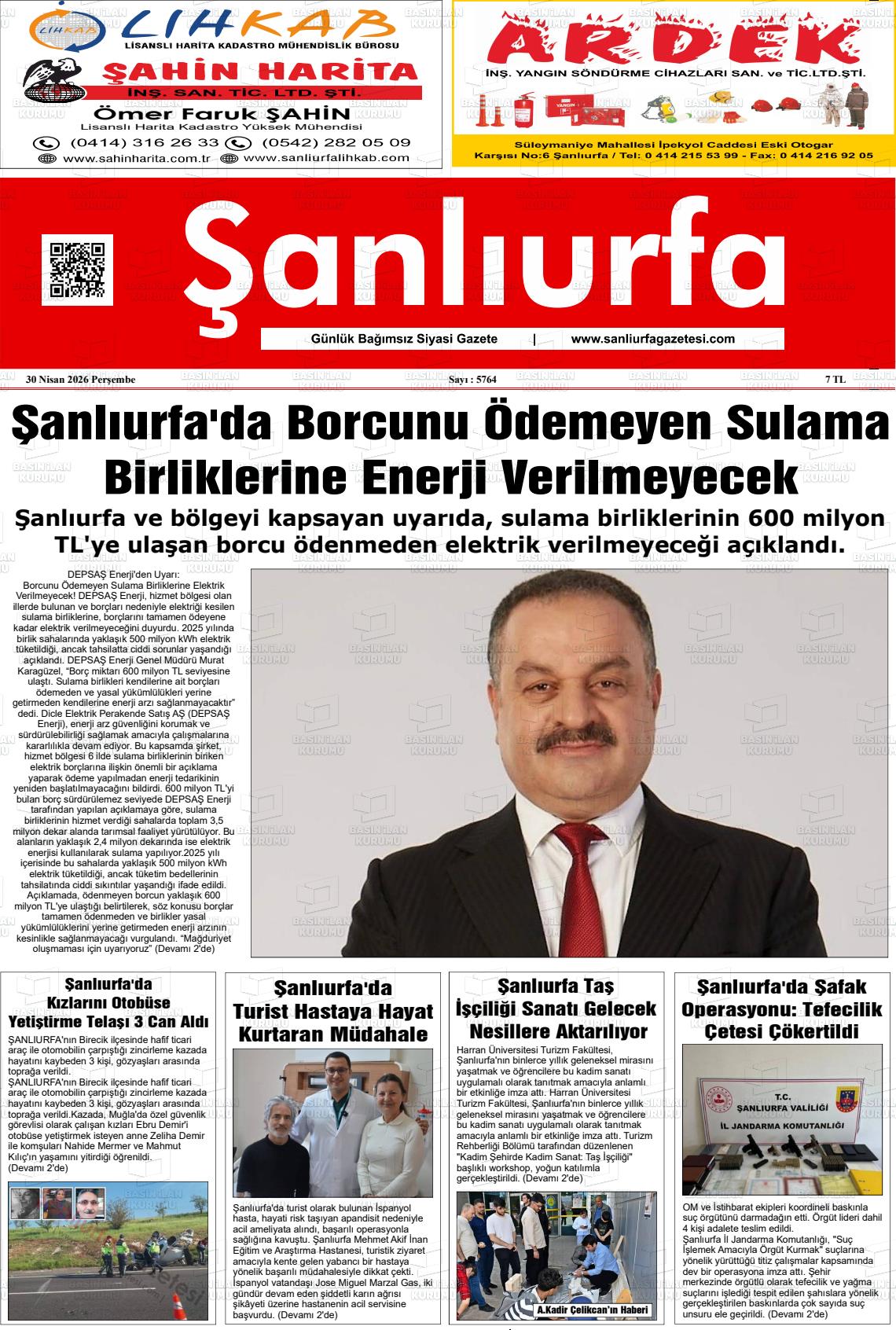 Sanliurfa Dunyadaveturkiyede 30.04.2026