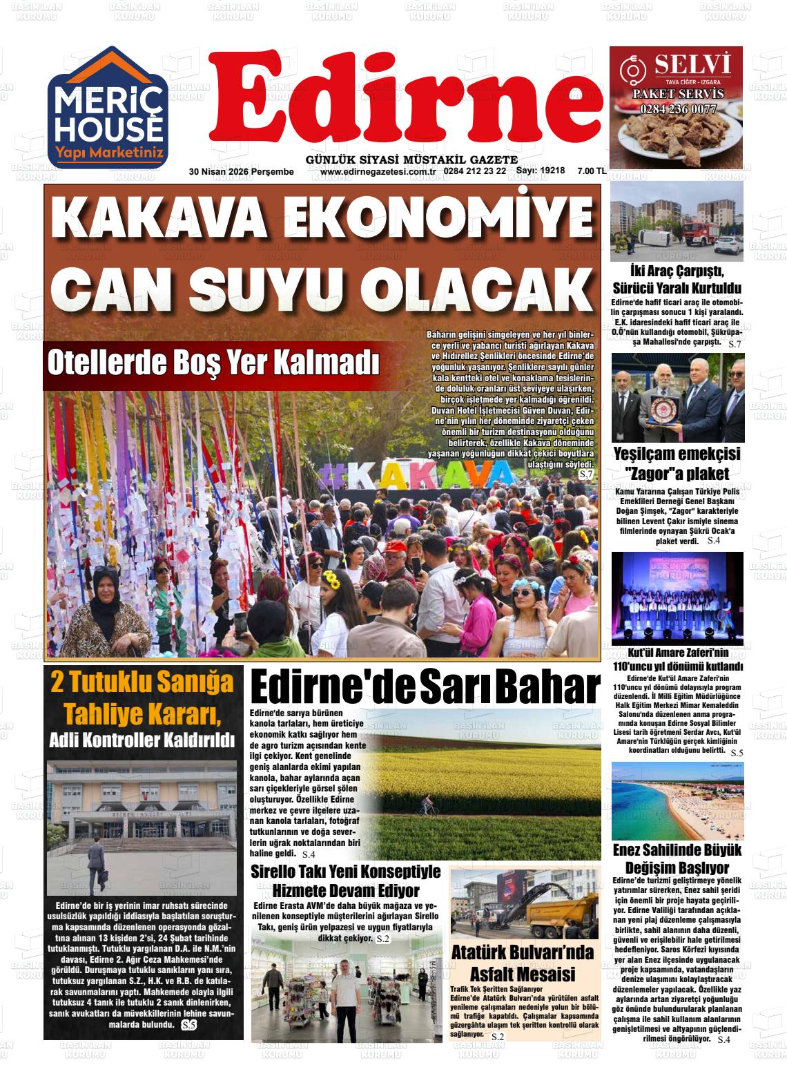 Edirne 30.04.2026