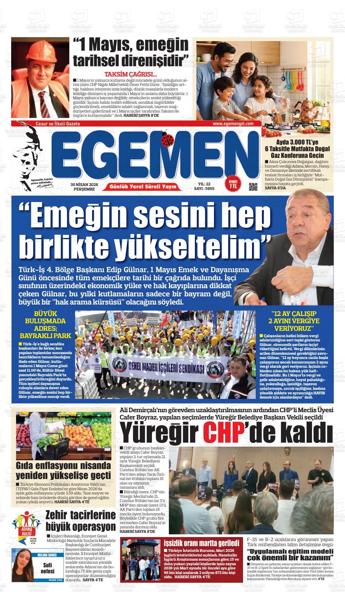 Adana Egemen 30.04.2026