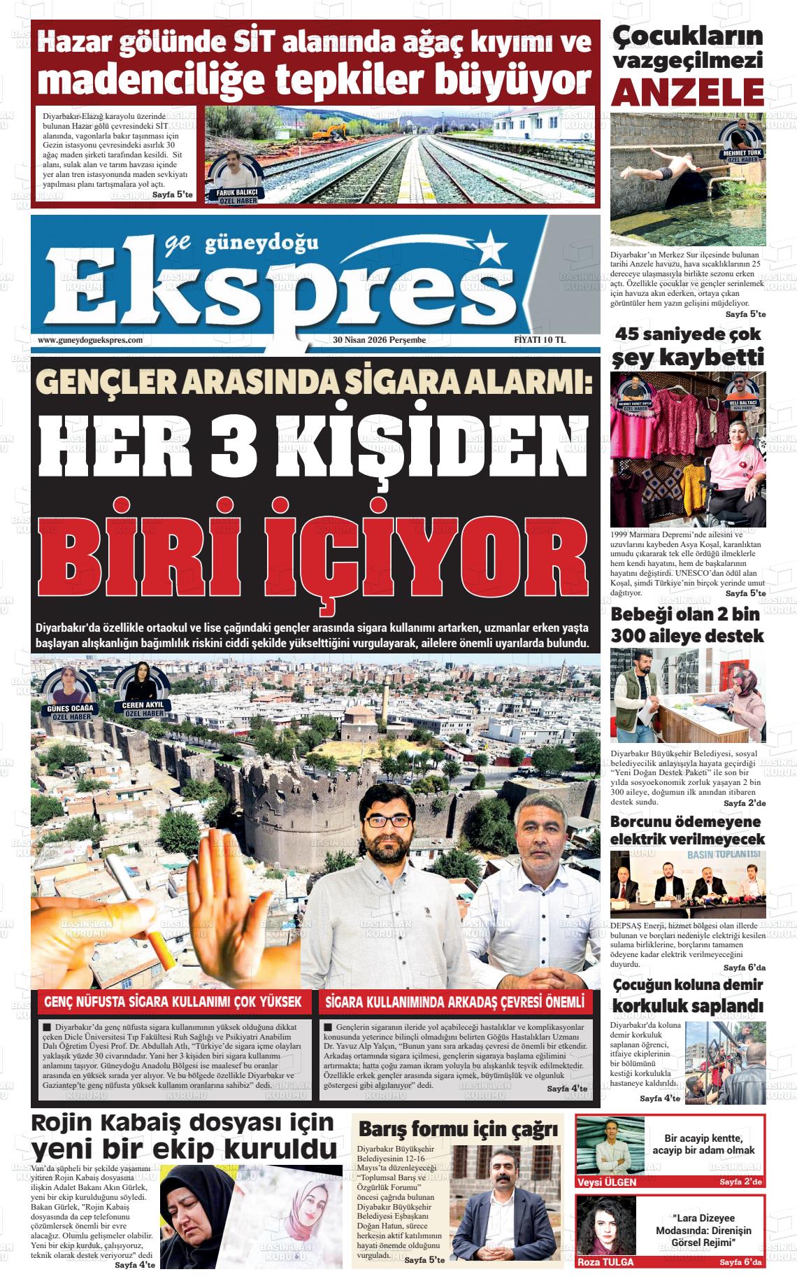Diyarbakir Geguneydoguekspres 30.04.2026
