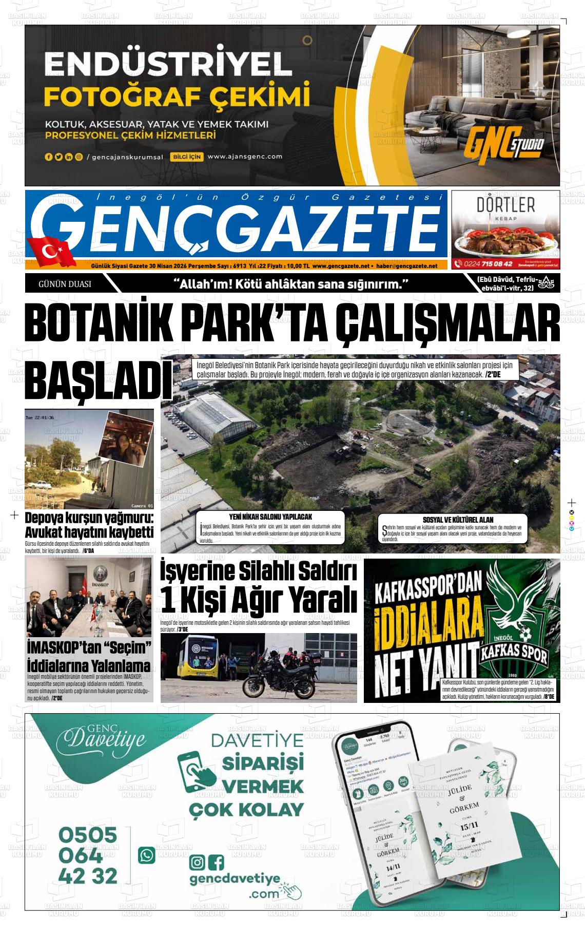 Bursa Gencgazete 30.04.2026