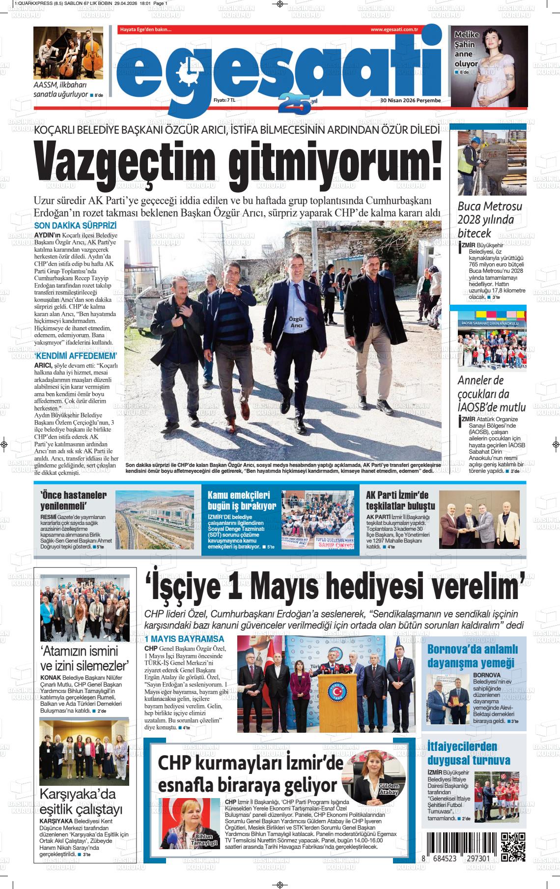 Izmir Haberekspres 30.04.2026