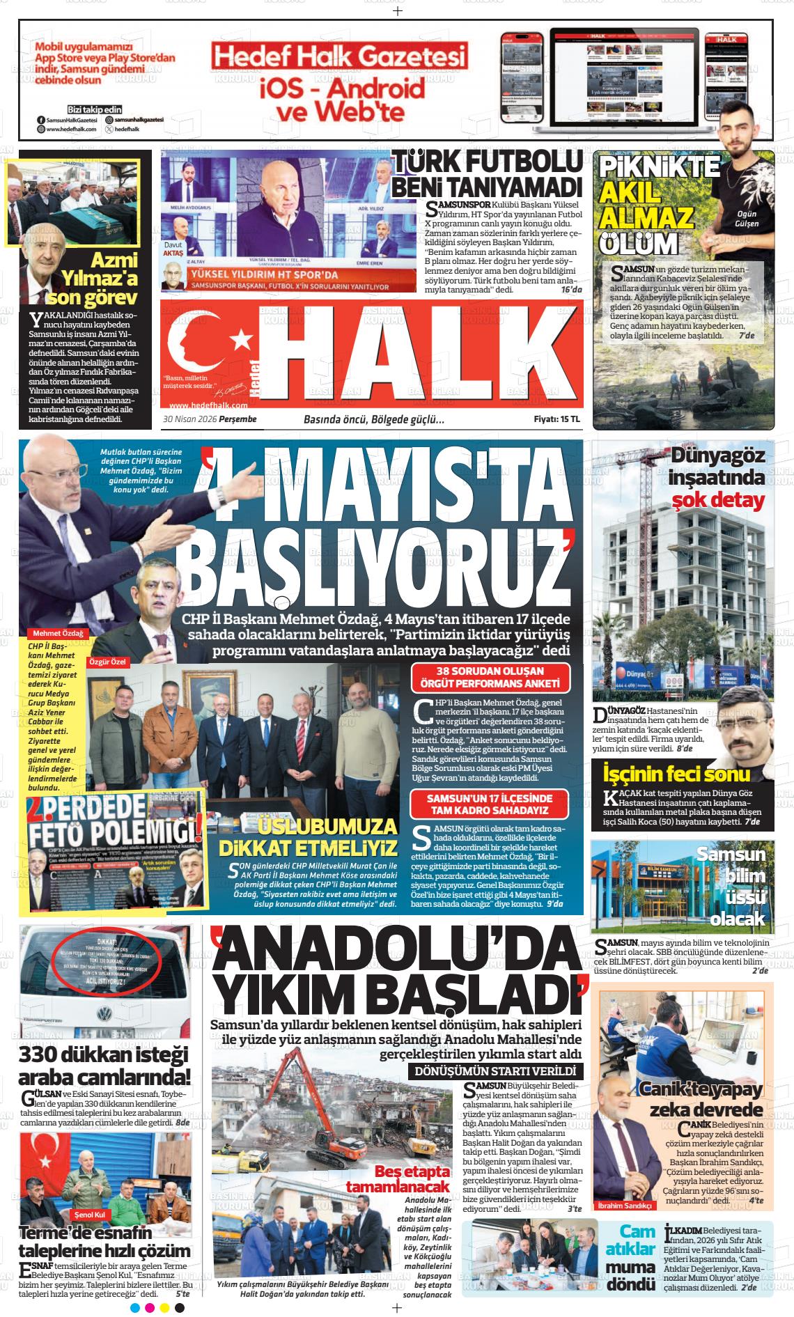 Samsun Hedefhalk 30.04.2026