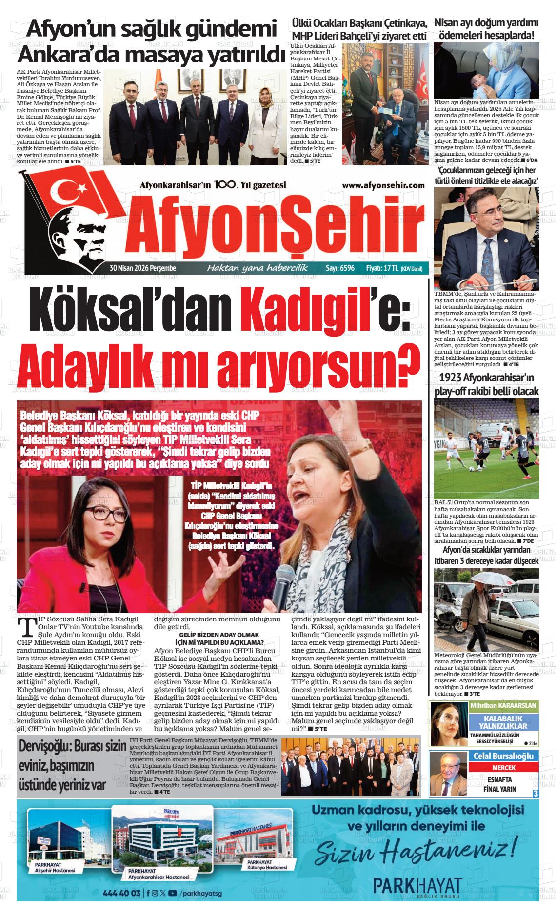 Afyonkarahisar Hisar 30.04.2026