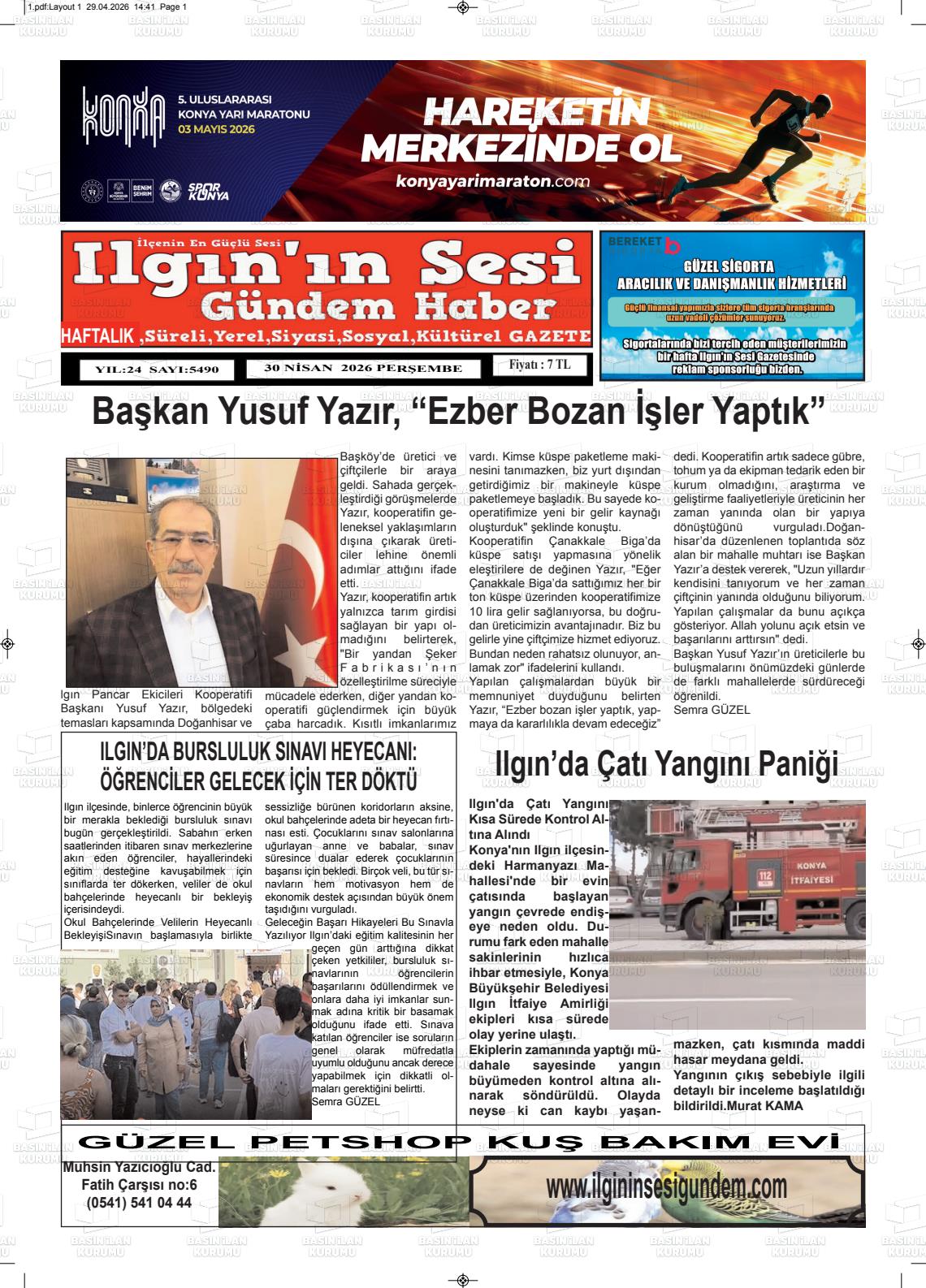 Konya Ilgininsesi 30.04.2026