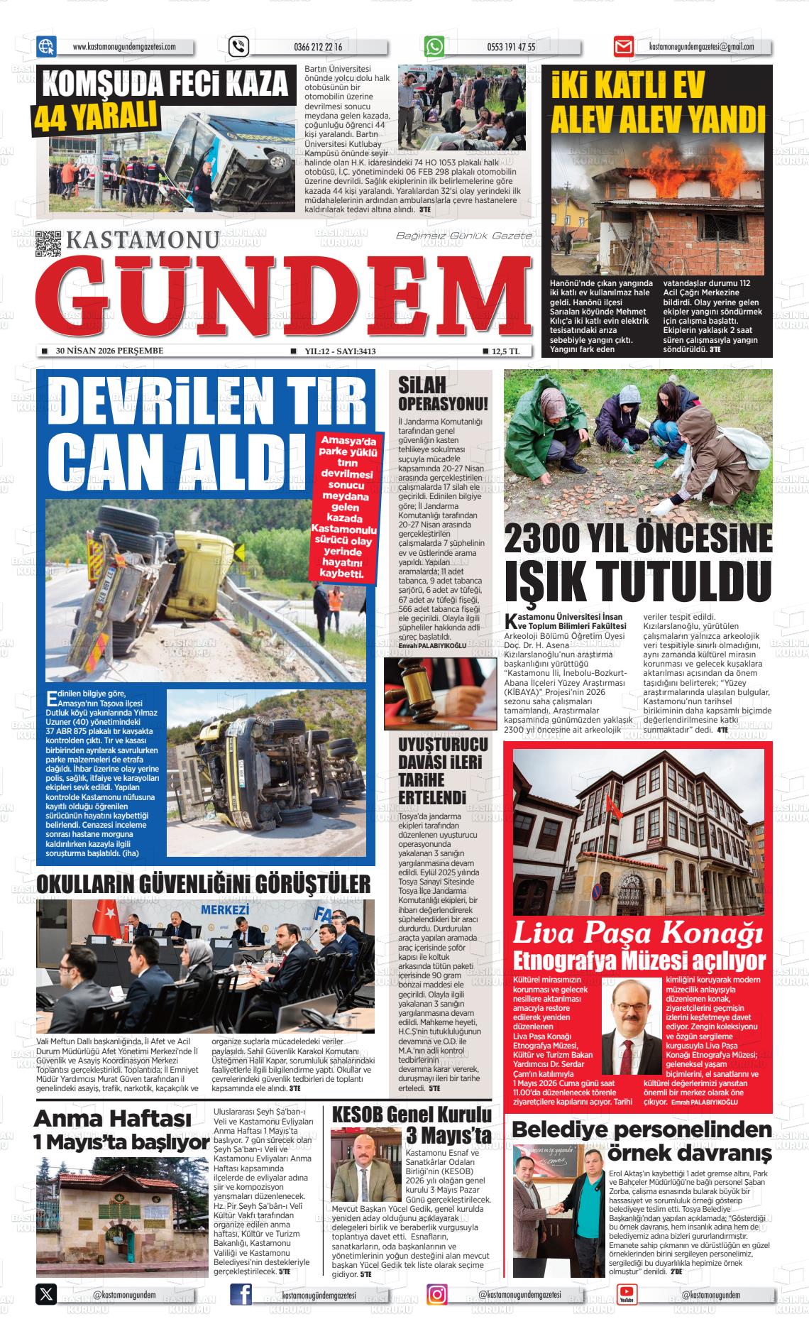 Kastamonu Gundem 30.04.2026